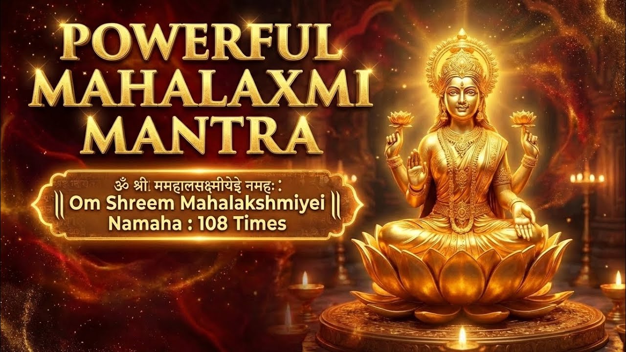 Powerful Laxmi Mantra to Attract Money and Prosperity#Positivity#MahalaxmiAshtakam#howtoattractmoney