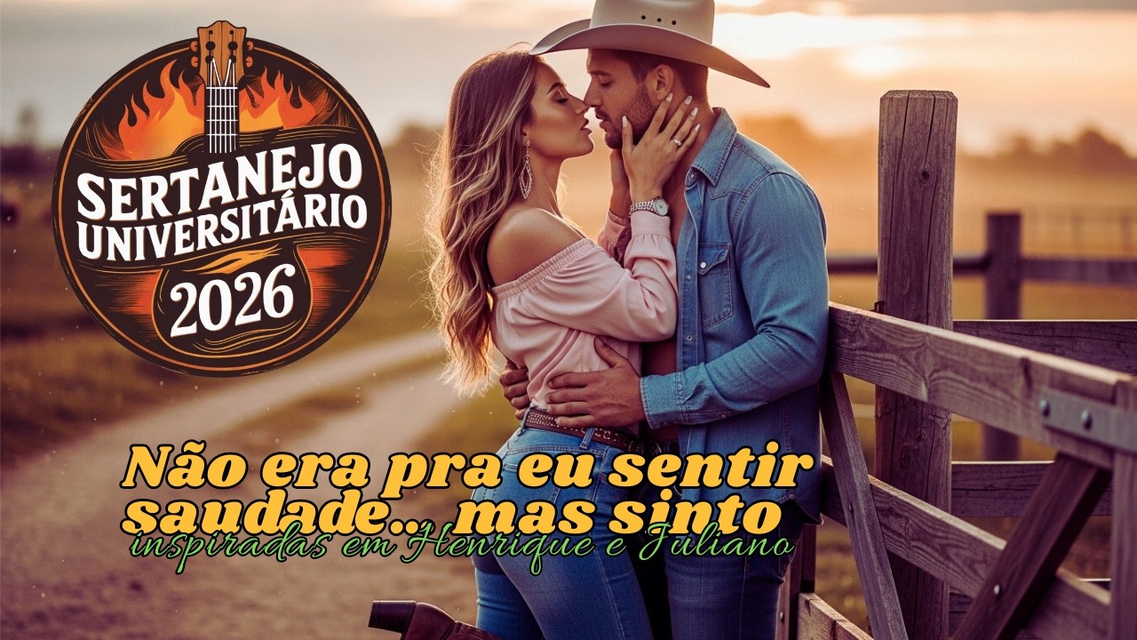 SERTANEJO UNIVERSITÁRIO 2026 | Não era pra eu sentir saudade,  mas sinto