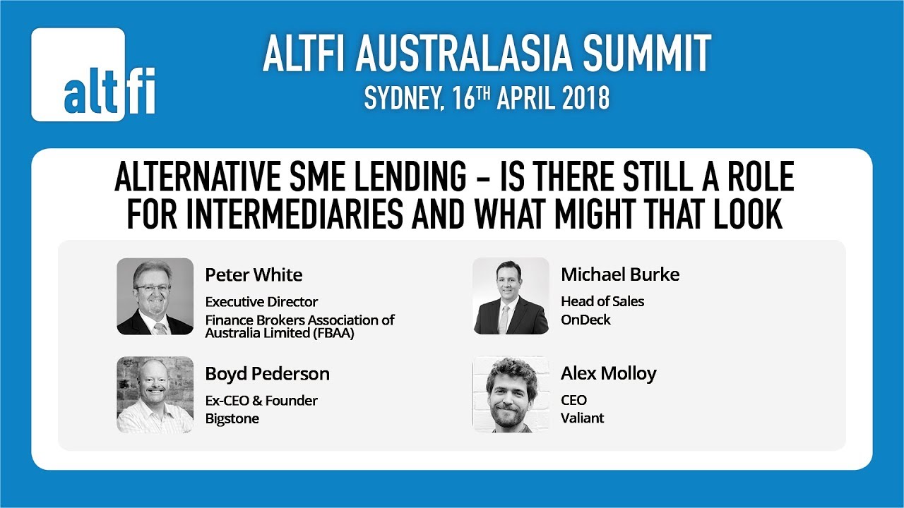 Alternative SME Lending - Is there still a role for intermediaries and what might that look like?