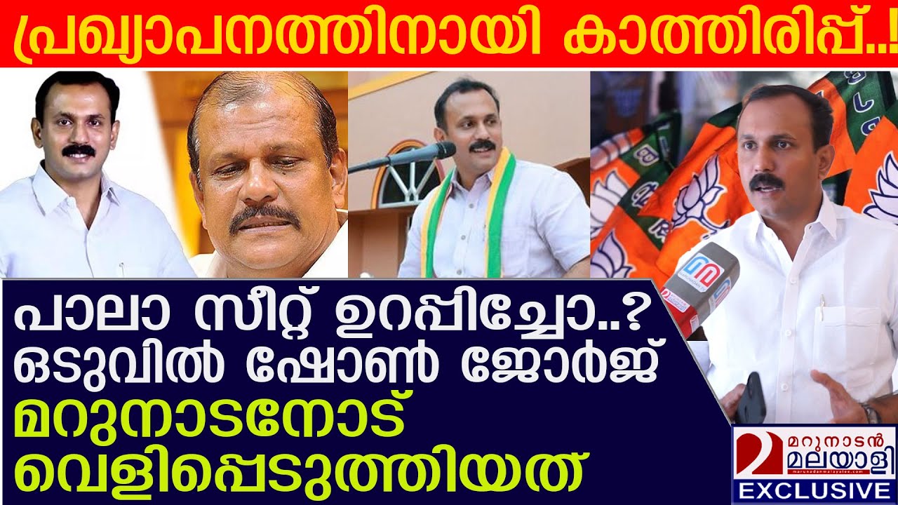 ഷോൺ ജോർജ് പാലായിൽ സ്ഥാനാർഥിയോ? ഒടുവിൽ മറുനാടനോട് പറഞ്ഞത് | Shone George BJP Candidate in Pala ?