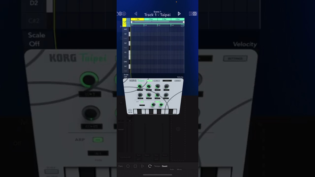 KORG Gadget 2 の Taipei をアルペジエーターとして使ってみた