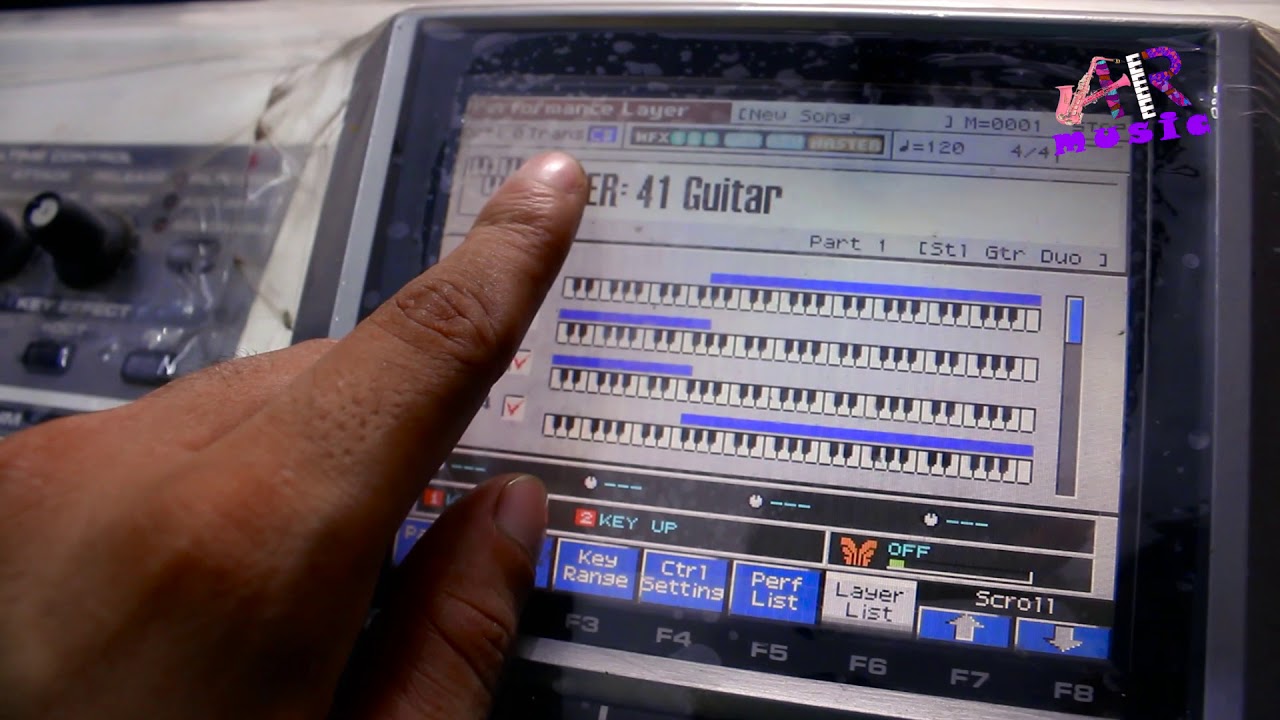 How to use transpose feature in Roland fantom x6