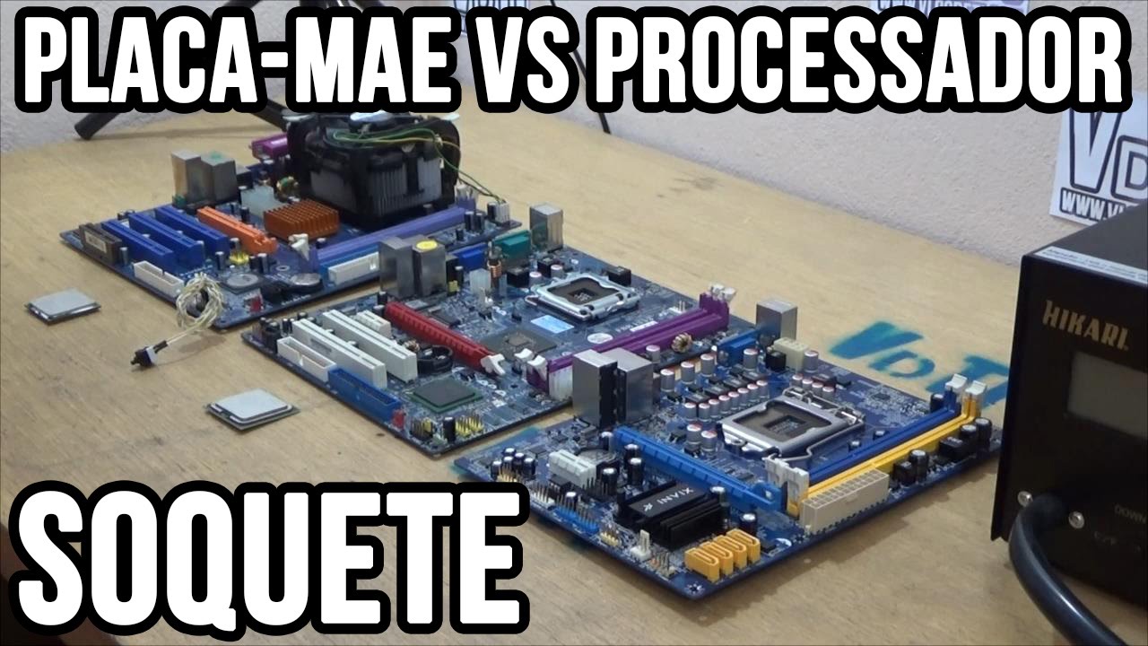 Soquete do processador (encaixe) / placa-m&atilde;e / qual processador instalar?