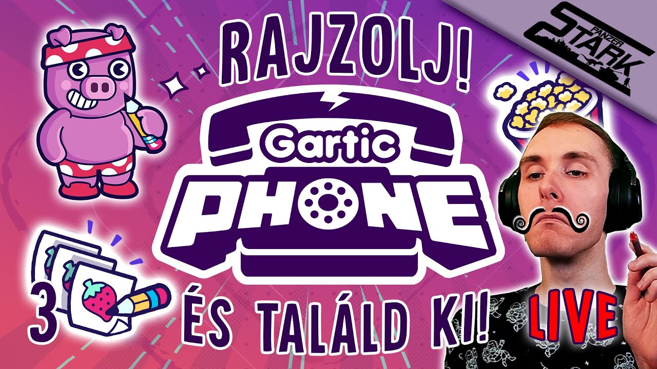 Gartic Phone - 3.Rész (Ez Melyik Játék Lehet?😂🖌️) - Stark LIVE
