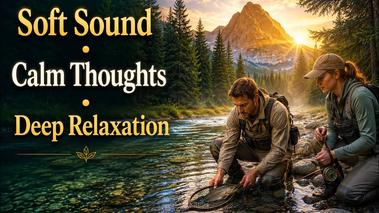2 Hours of Pure Serenity: Alpine River & Golden Mountain Sunrise | The Most Peaceful Place on Earth.