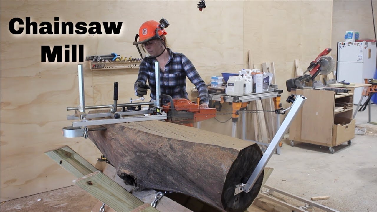 Portable Chainsaw Mill : How To Slab Logs