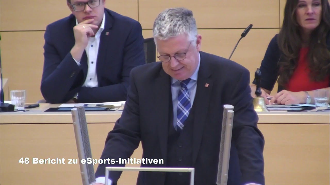 Jörg Hansen zu TOP 48 "Bericht zu eSports-Initiativen"