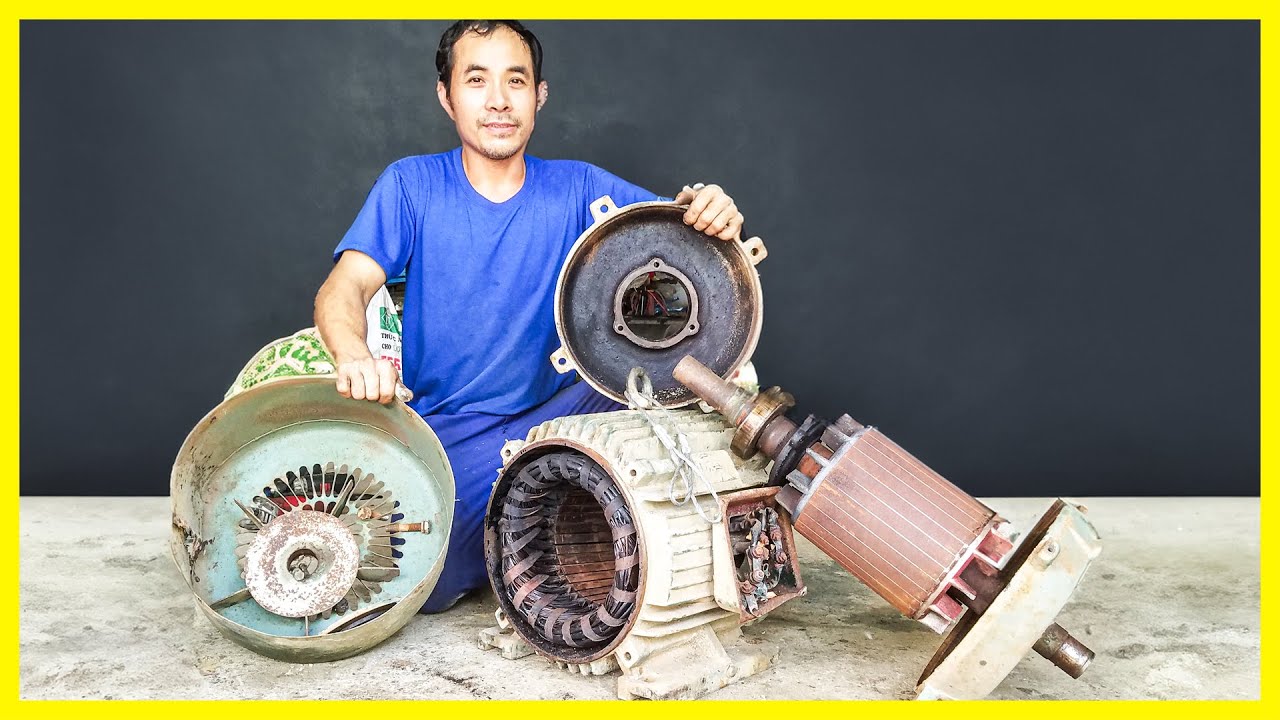 Fully Restoration Vieos  Motor 3 Phase 22KW Very Rusty |  Rewinding Motor