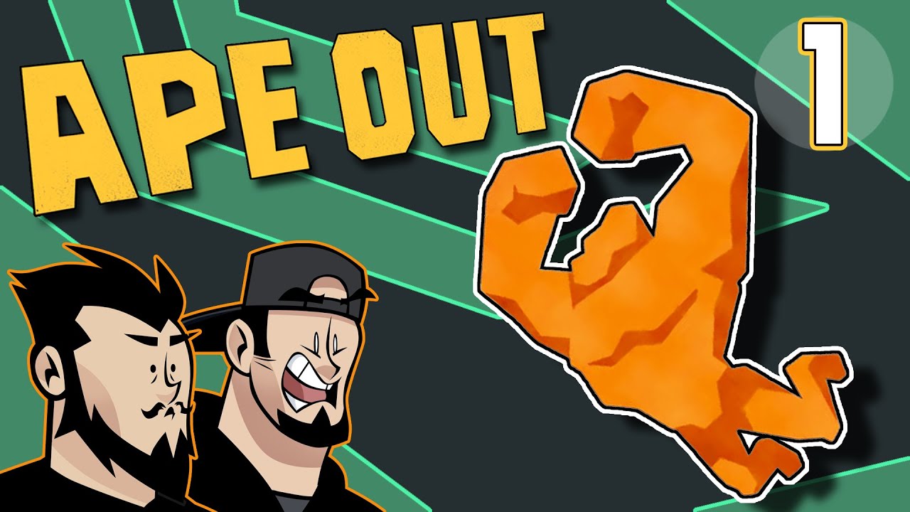 Primate Peek-A-Boo - Let's Play Ape Out - PART 1