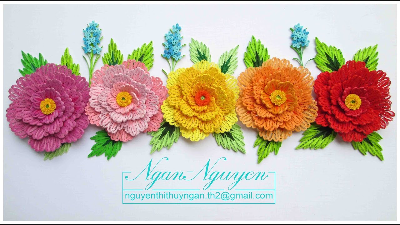 Quilling Flowers Picture Colection