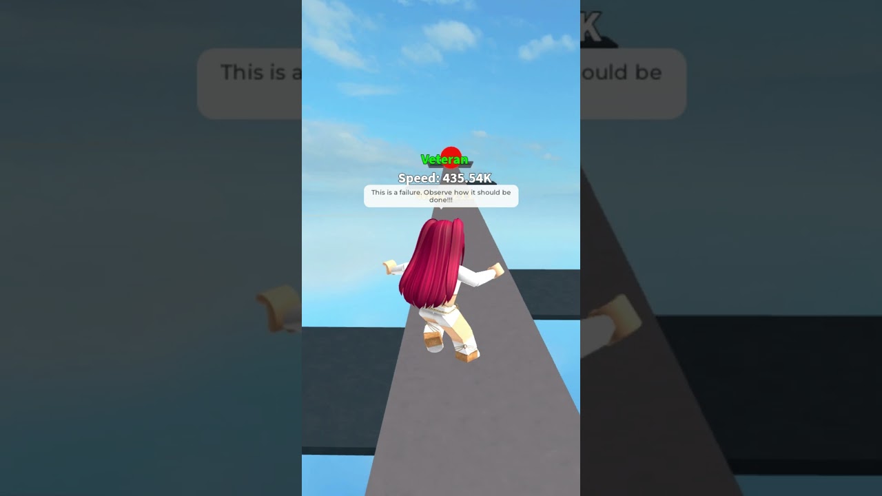 Insane Speed Run Roblox Obby Clutch #roblox #shorts #speedrun