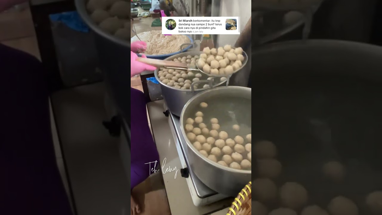 GINI CARA BIKIN BAKSO #bakso #bikinbakso #makanan #kuliner #baksopedas #baksoviral
