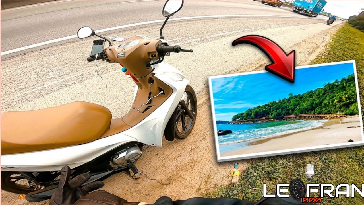 Viagem de HONDA BIZ até bolinhas santa catarina 