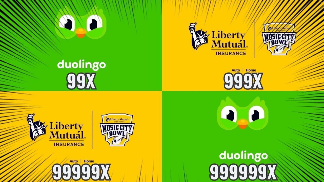Music City Bowl _ Liberty Mutual Insurance Commercial And Duolingo Getting 999999X Speed