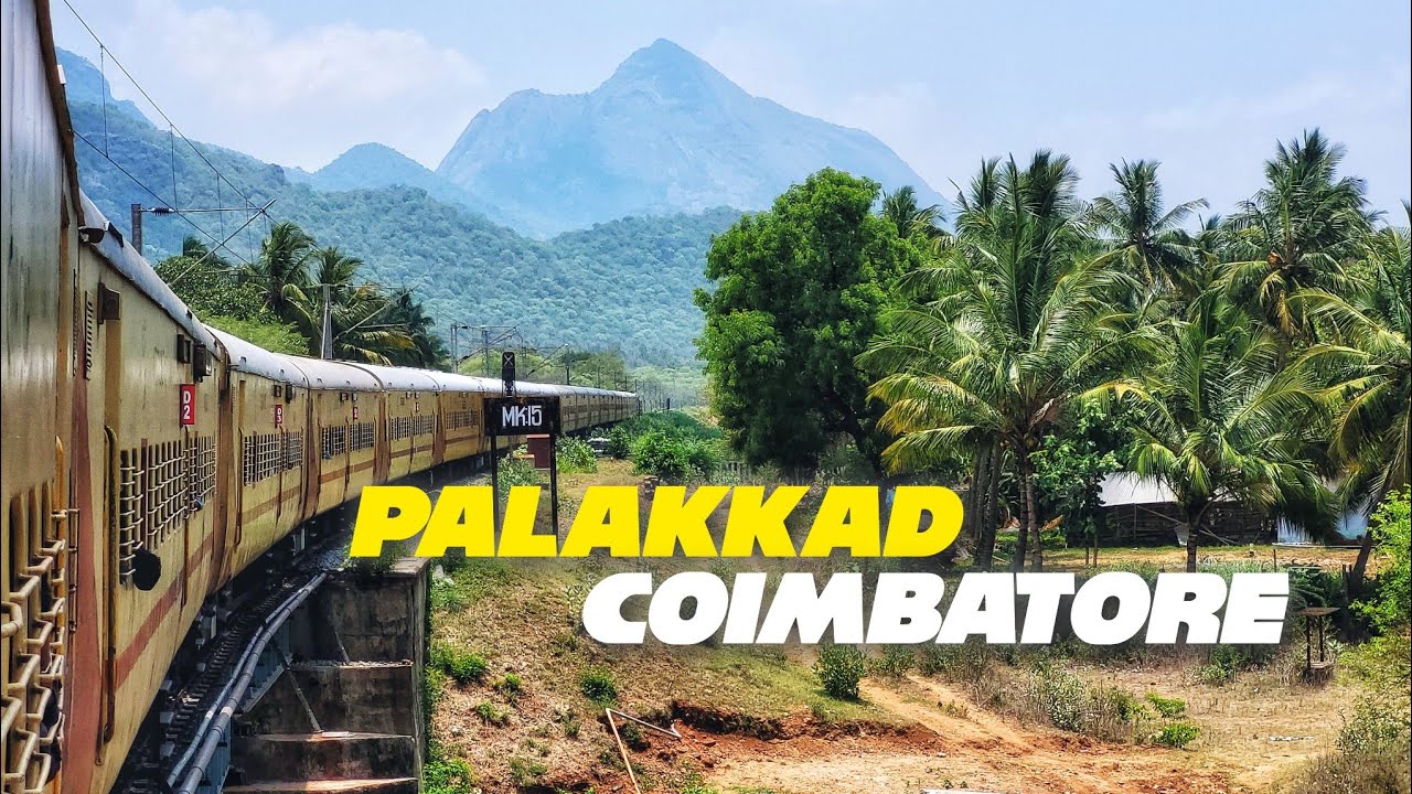 Train Journey through Walayar: The Scenic Border Between Palakkad and Coimbatore in Summer