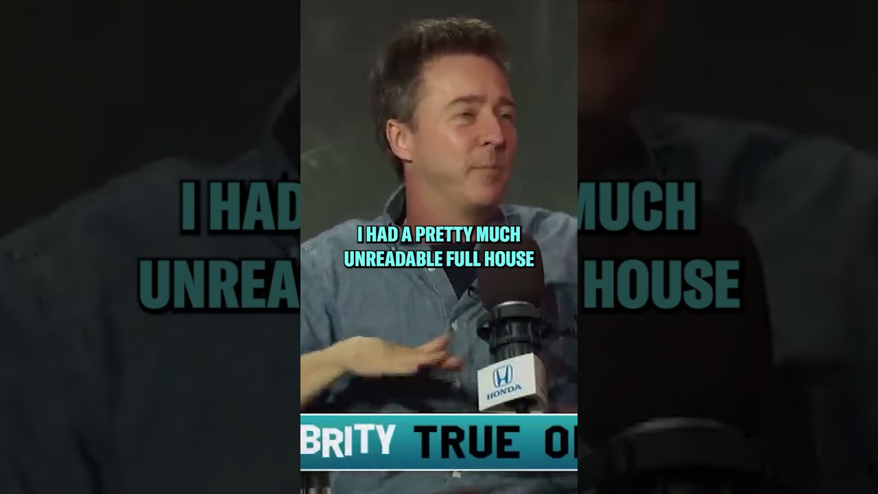 Edward Norton Got Eliminated From the World Series of Poker On this BRUTAL Bad Beat