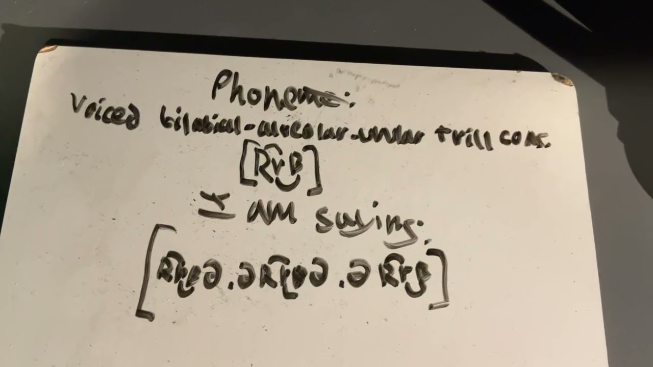 (Phone) [ʀ͡r͜ʙ] voiced bilabial-alveolar-uvular trill consonant