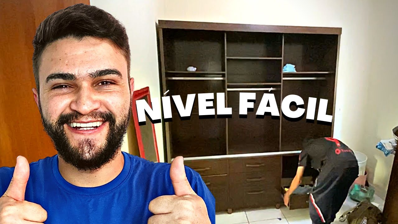 COMO DESMONTAR GUARDA ROUPA COM PORTAS DE CORRER *método fácil*