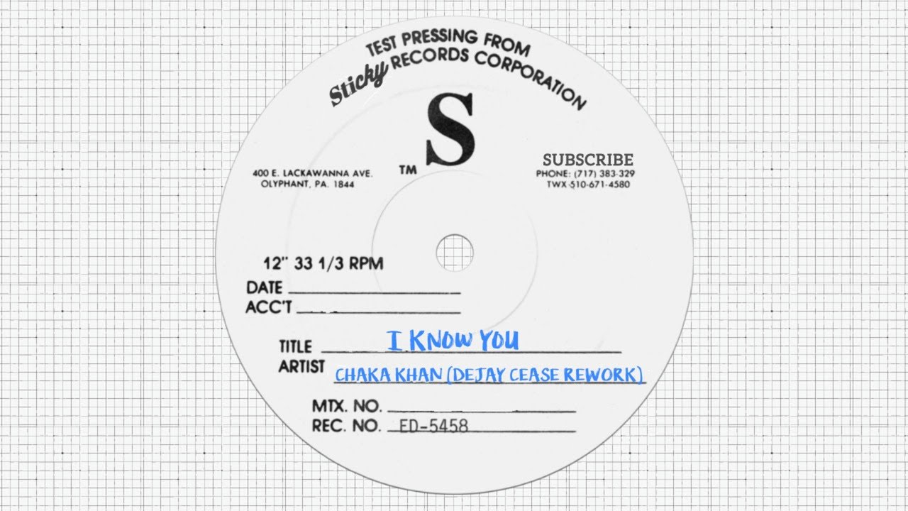 Chaka Khan - I Know You (DJ Cease Rework)