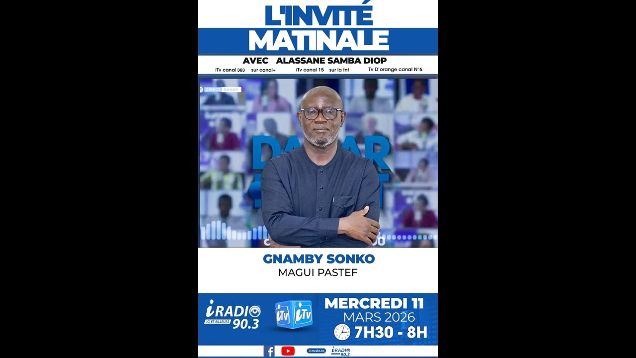 🛑  |DIRECT| INVITE DE LA MATINALE DU 11 MARS 2026 AVEC ALASSANE SAMBA DIOP  ET GNAMBY SONKO