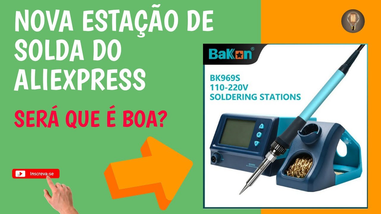 COMPREI E TESTEI UMA ESTAÇÃO DE SOLDA BK969S NO ALIEXPRESS! PRESTOU?