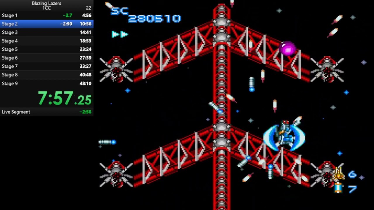 Blazing Lazers Turbografx 16 Speedrun World Record