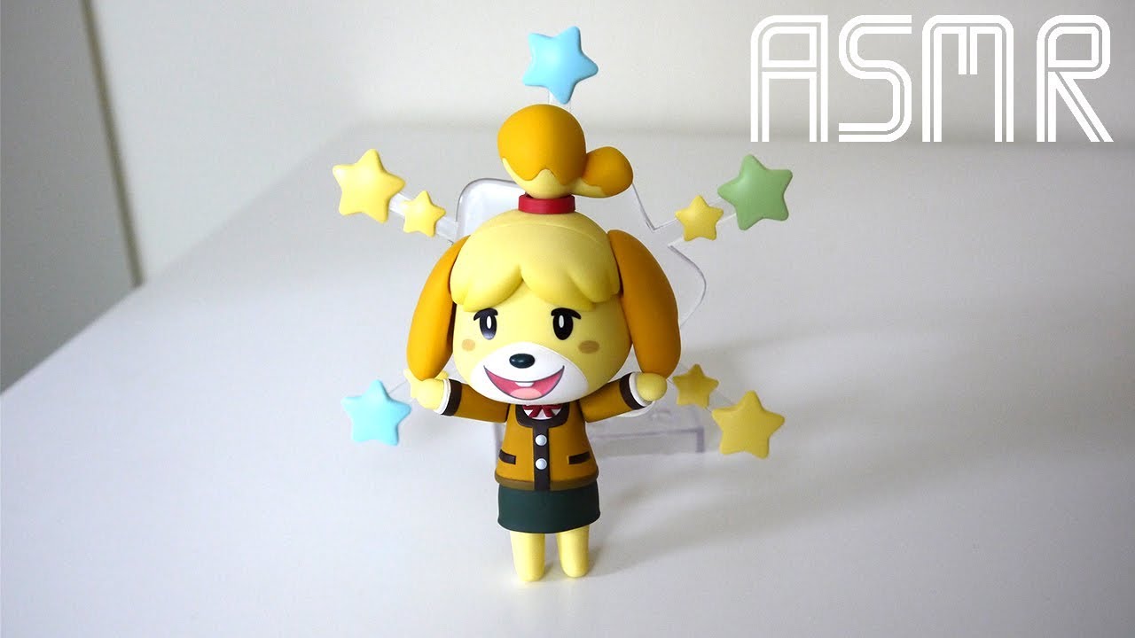 ASMR Isabelle Animal Crossing Nendoroid Unboxing - (Whispering, Packaging Sounds)