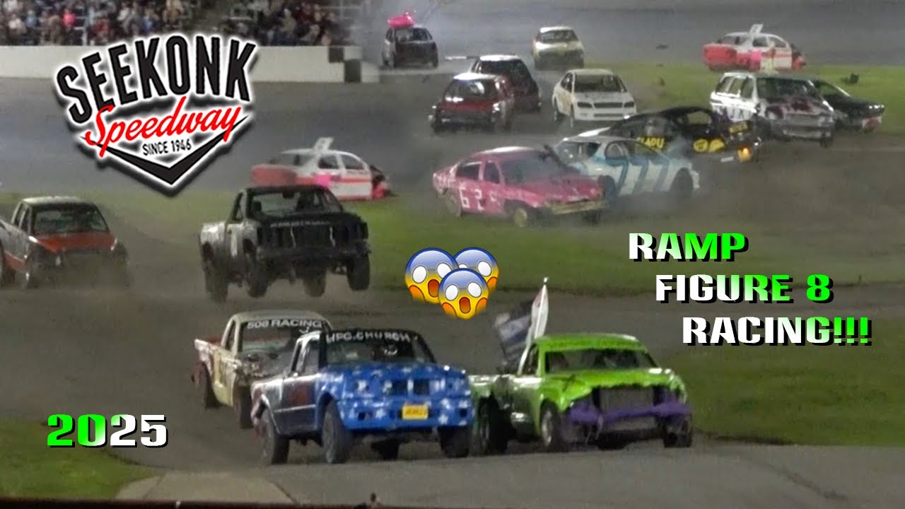 RAMP FIGURE 8 RACING!!! Labor Day Thrill Show 2025 Seekonk Speedway