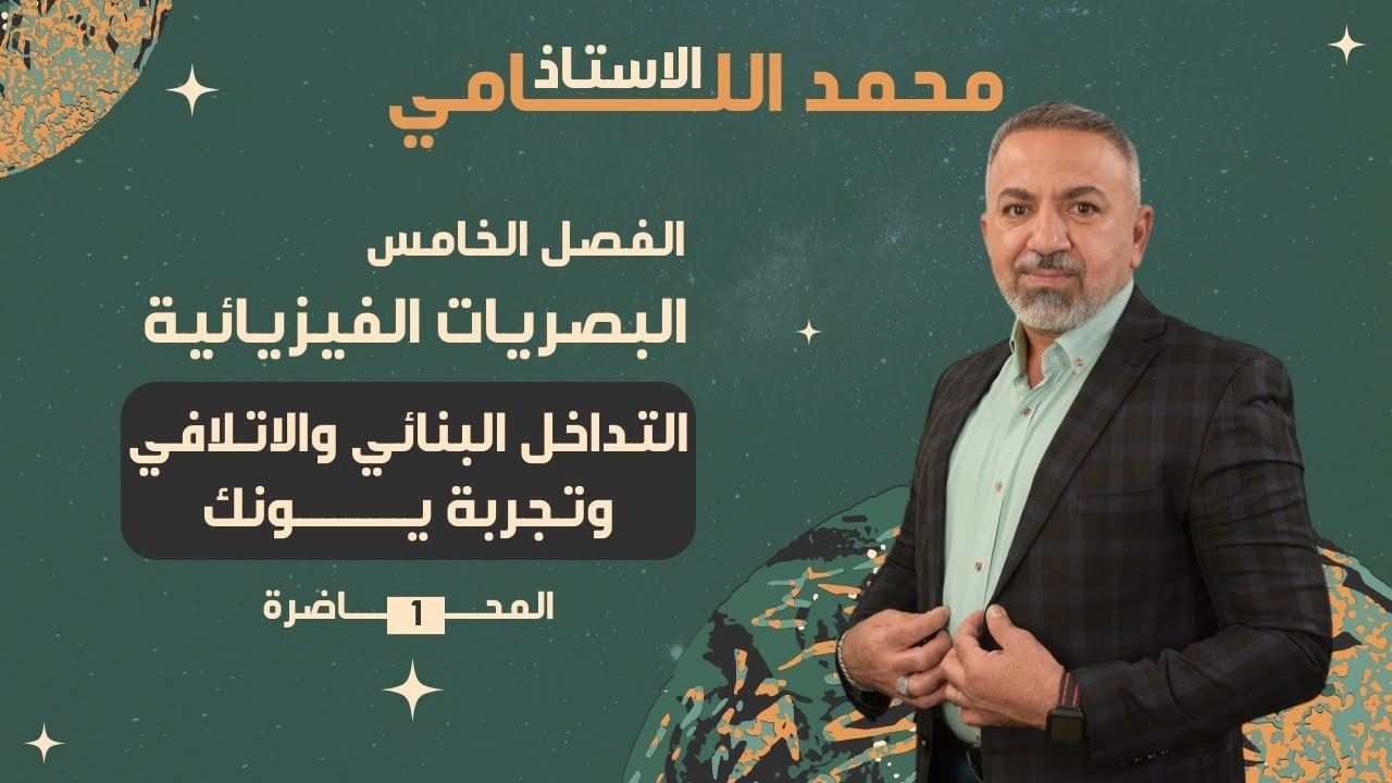 الفصل الخامس2024محاضرة(1)البصريات الفيزيائية (السادس العلمي)