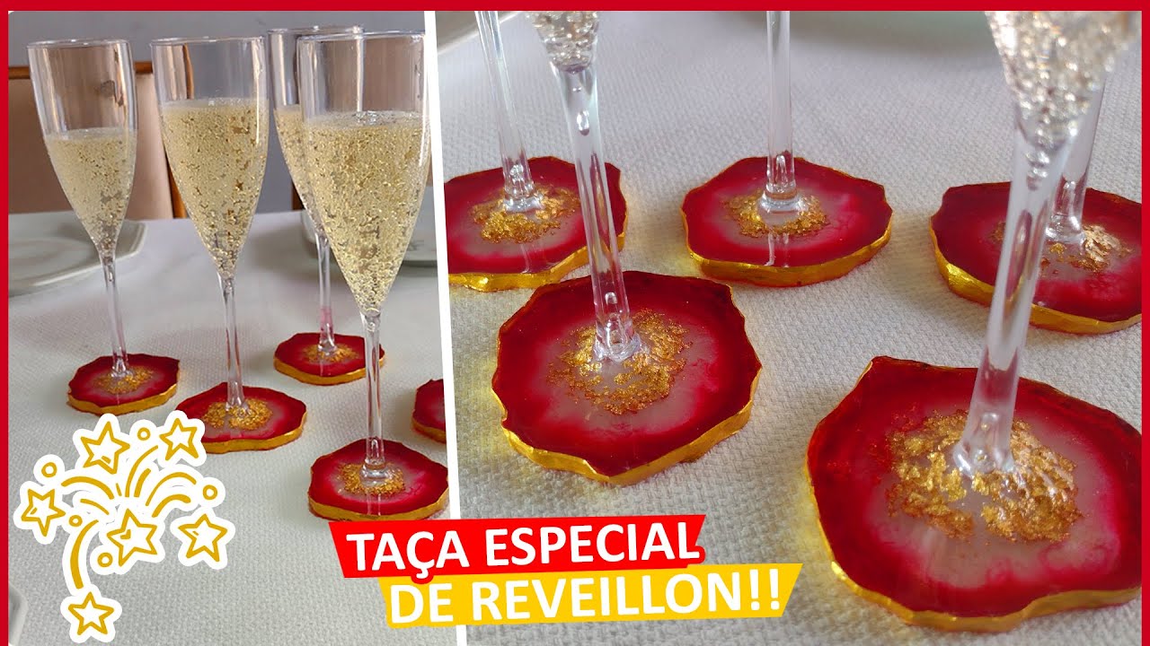 Aprenda a fazer Geodo de Resina Epoxi SEM LIXAR E POLIR e personalize suas Tacinhas de Fim de Ano