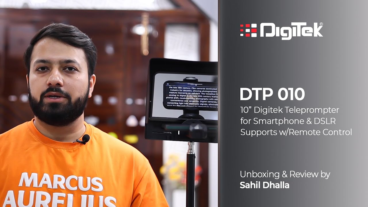 Sahil Dhalla: Introducing the Digitek (DTP 010) 10” Teleprompter