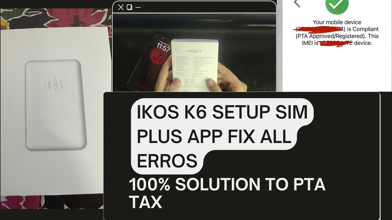 ikos K6 Dual Sim Adopter For Non-pta and JV Iphones Wifi | How to Fix All Errors & Setup Simplus App