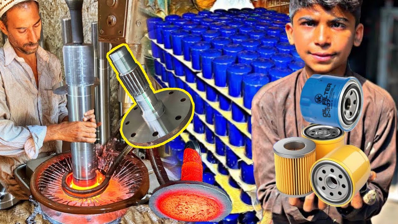 How Car Oil Filters are Made in Factory | Axle Manufacturing Process in Factory  | How to Make
