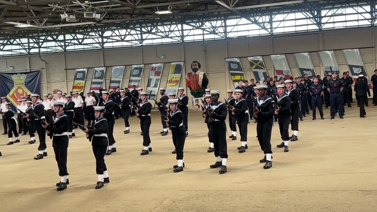 HMS Raleigh passing out drill 14th June 2024