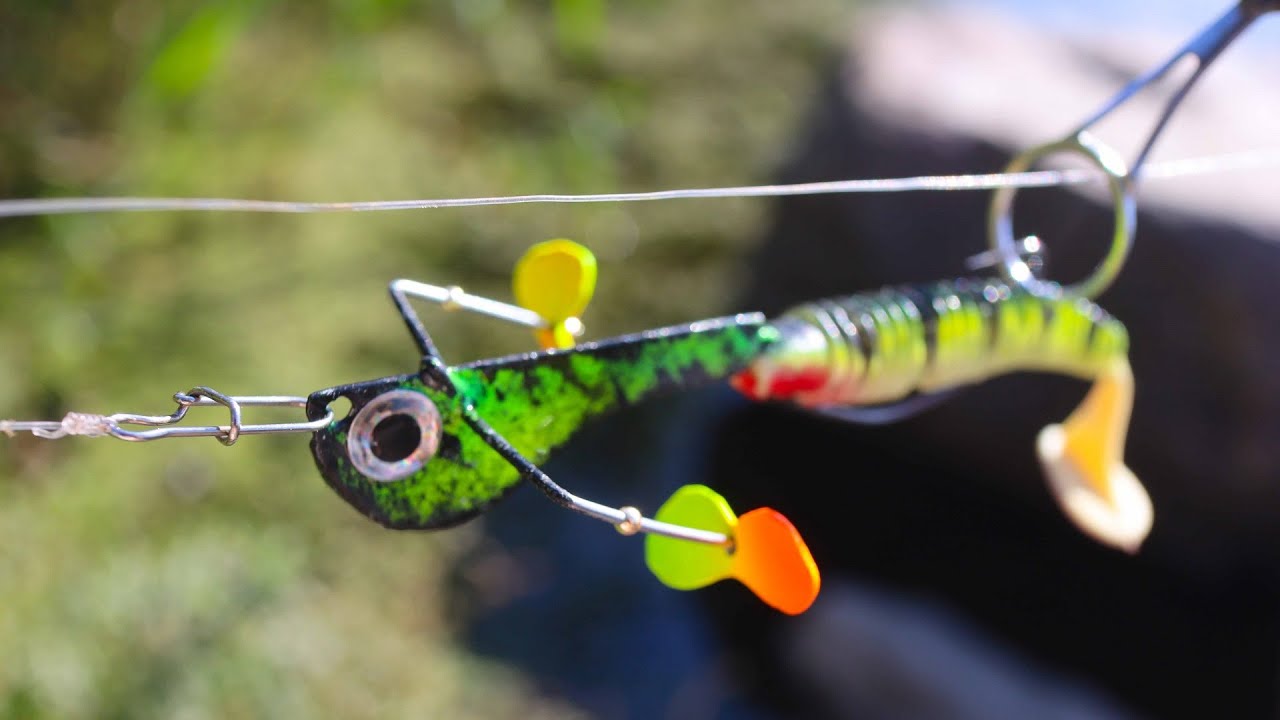 Lure with a double propeller | diy fishing lure