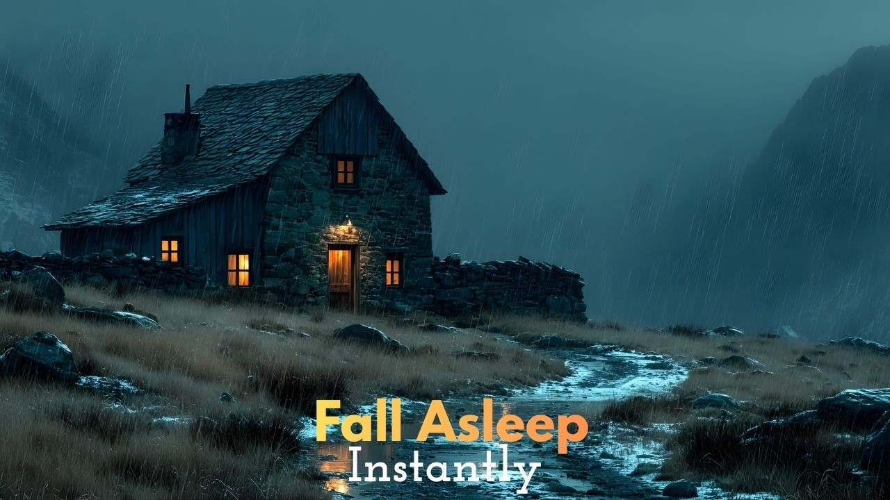 Rain on the Slate Roof – Lonely Alpine Cottage