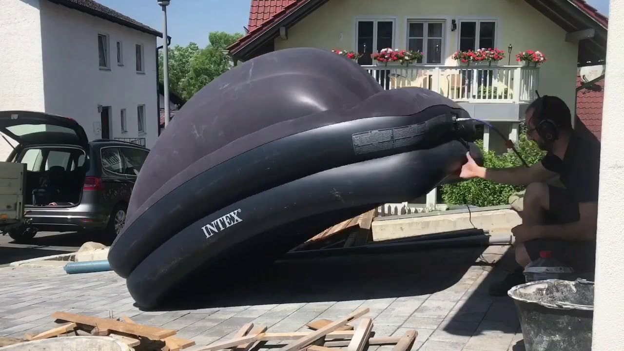 Spaß mit Luftbett