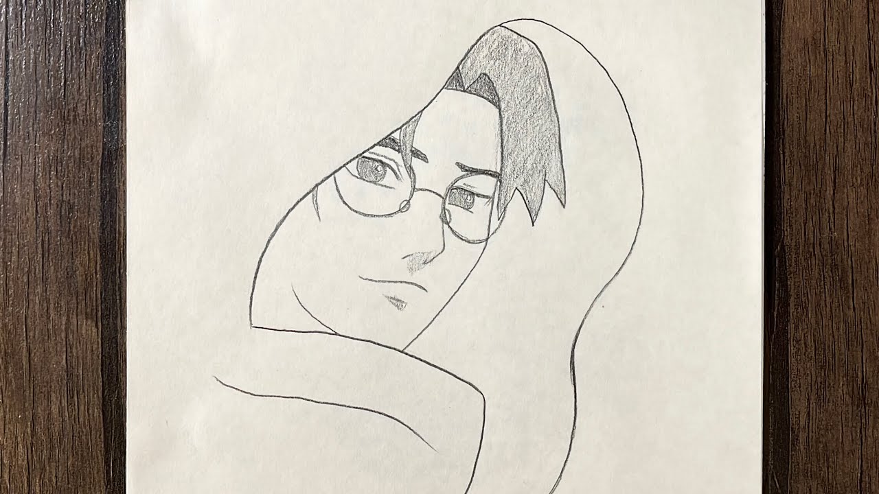 How to draw Kabuto Yakushi step by step | easy pencil drawing for beginners | anime character