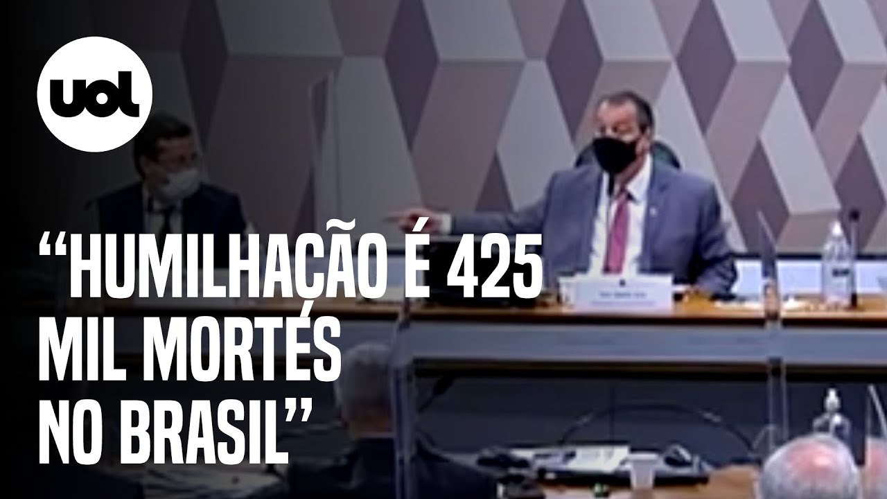 Presidente da CPI da Covid: “Humilhação é 425 mil mortes no Brasil”