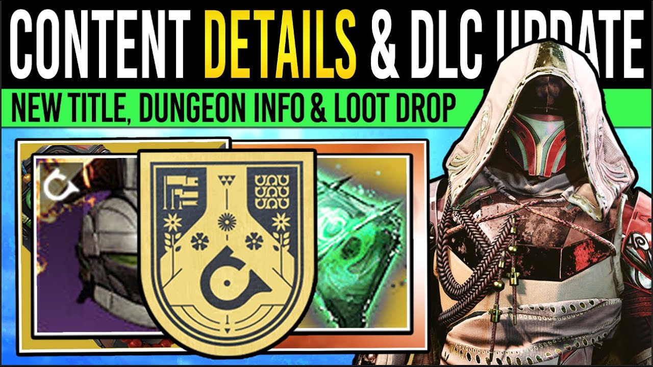 Destiny 2: SECRET FINALE TITLE & DUNGEON INFO! New NPC, Content Updates, DLC Tokens, Bungie Lawsuit