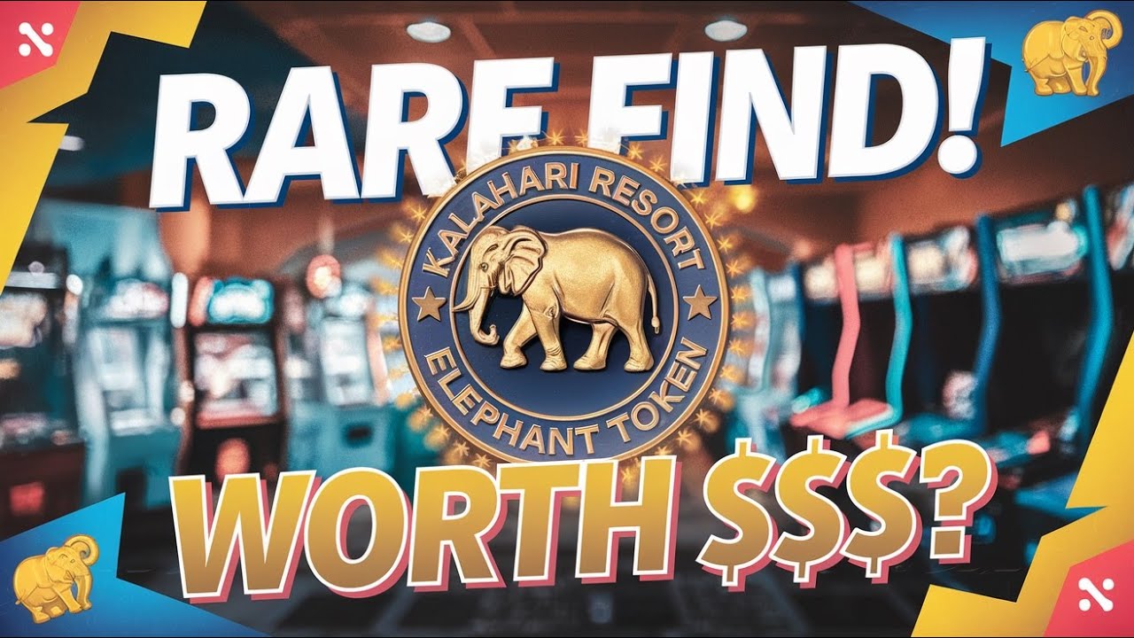📢 Rare Kalahari Resort Elephant Token Found!🎰Wisconsin Coin Arcade Collectible Worth $$$ 🪙💰