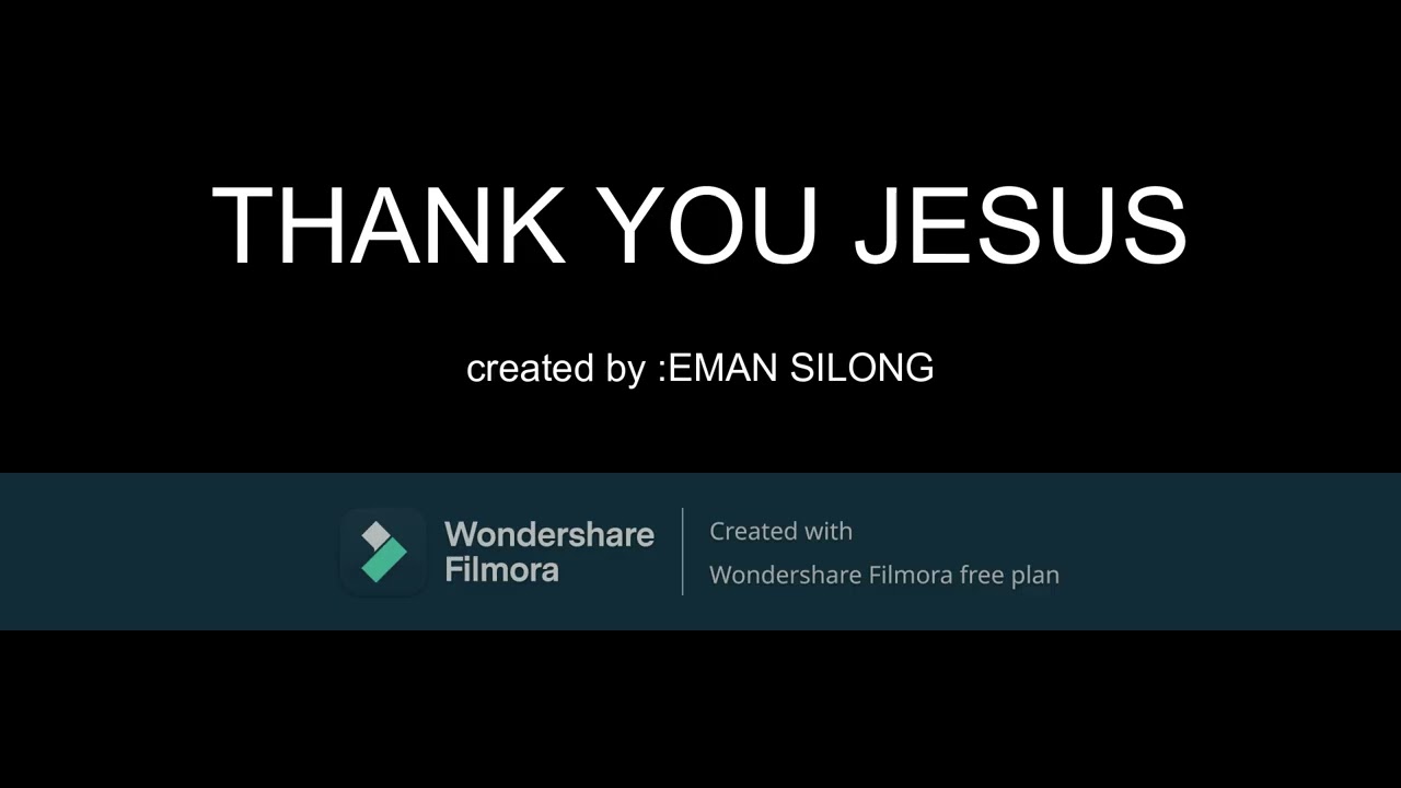 THANK YOU JESUS