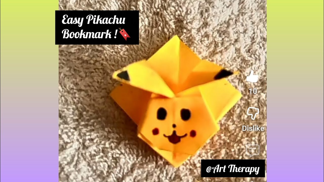 Easy Pikachu Bookmark 🔖 