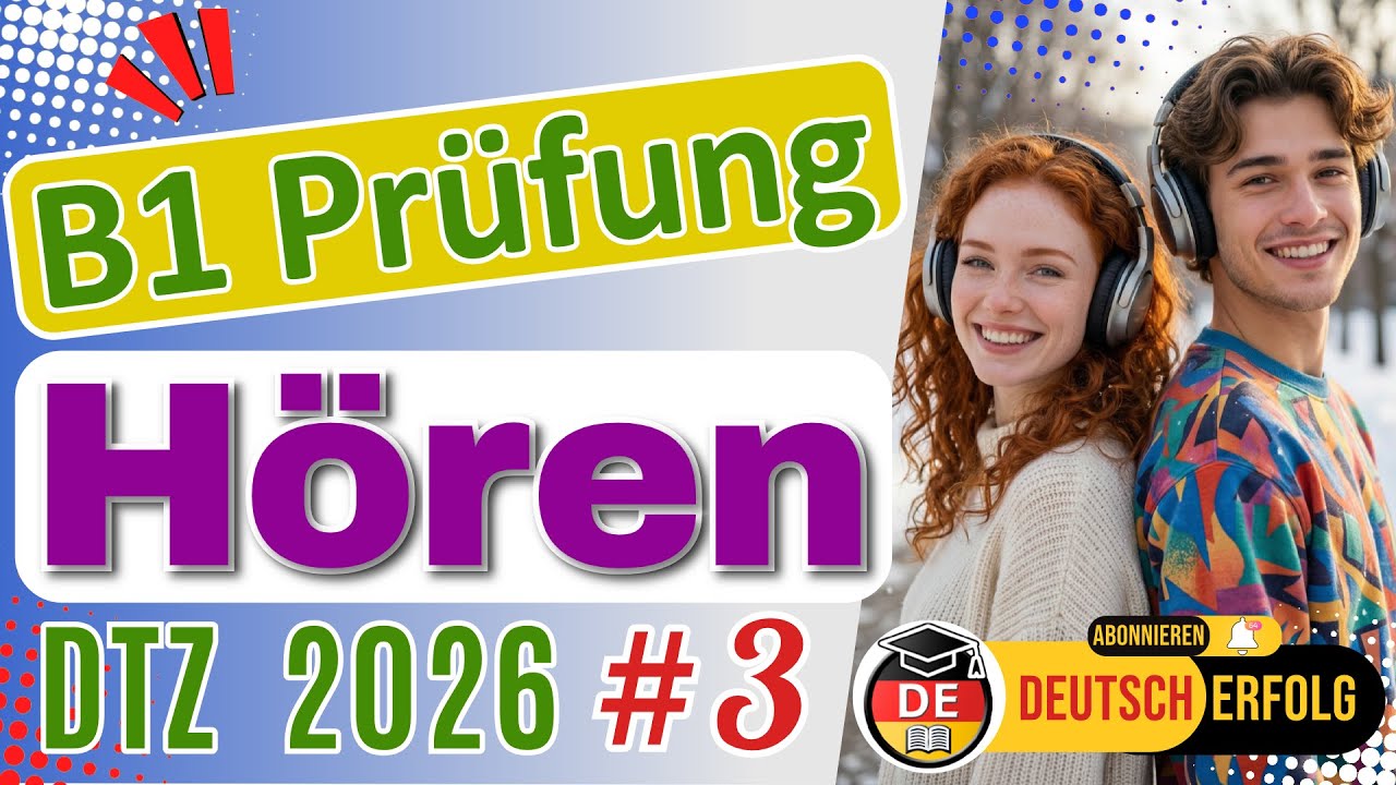 Hören B1| DTZ-Vorbereitung 2026 | Teil 1–4 mit Lösungen #3