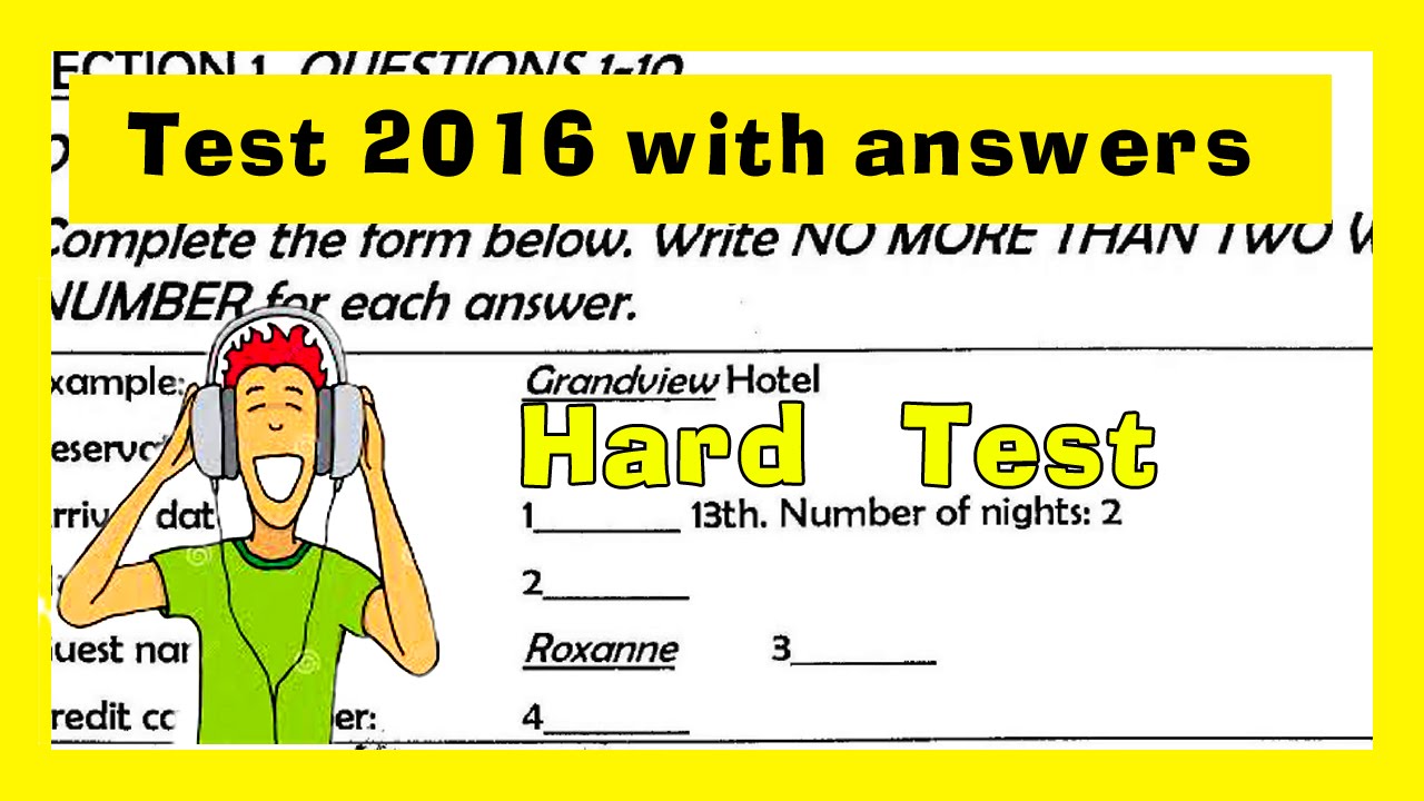 ielts listening practice test 2016 with answers