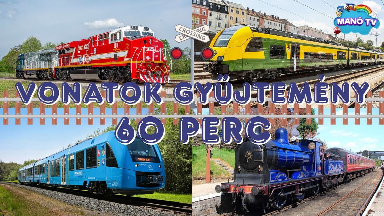 Vonatok gyerekeknek - 60 perces fejlesztő kvíz a vonatokról #vonatok  #vonat  #train  #trains