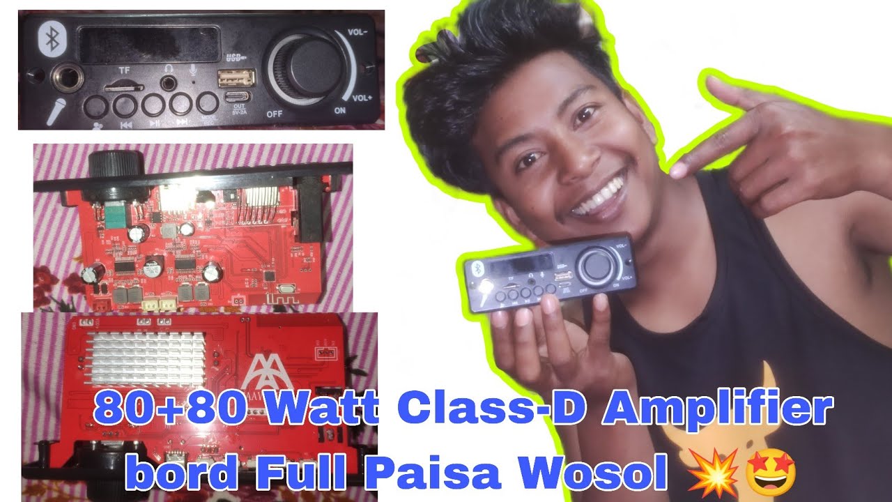 I Tested The Most Powerful CLASS D AMPLIFIER Bord 🤩 | 80+80 160 Watt Class-D Amplifier bord 