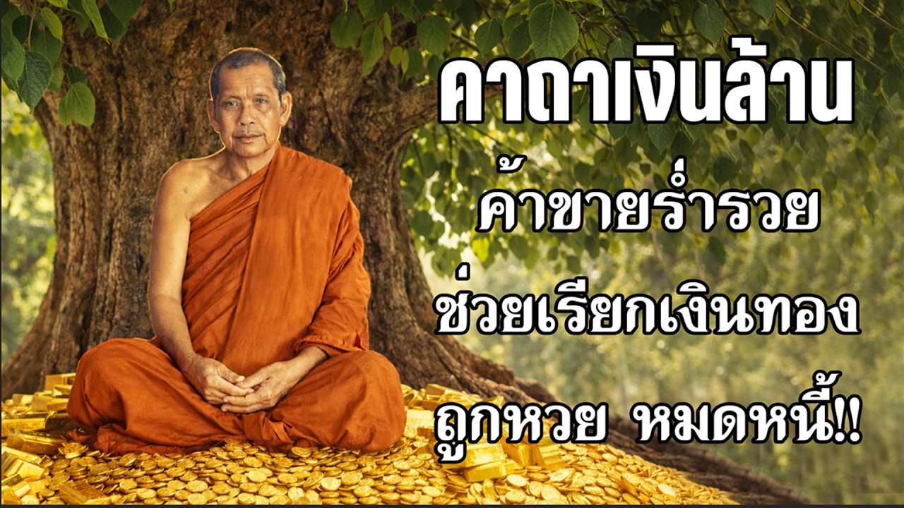 คาถาเงินล้าน โดยหลวงพ่อฤๅษีลิงดำ สวดเรียกทรัพย์ โชคลาภ เสริมความเฮง ปัดเป่าอุปสรรค #คาถาเงินล้าน2026