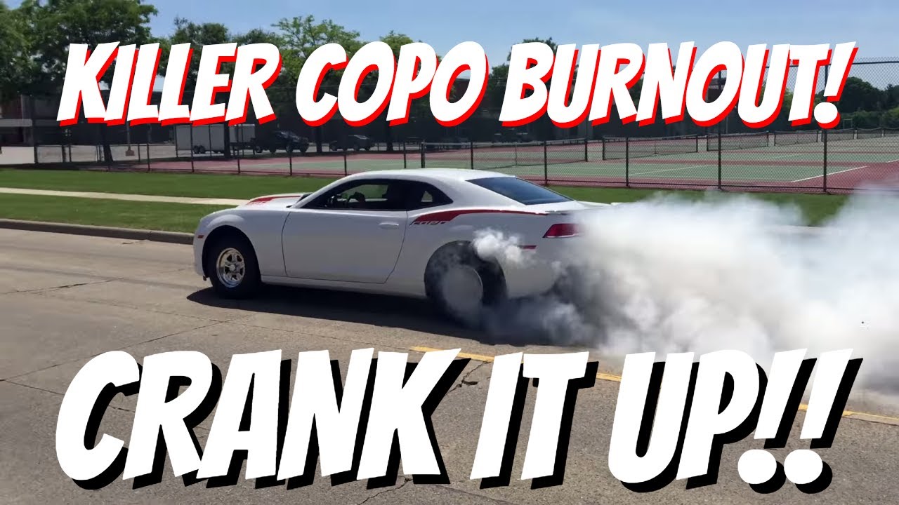 Awesome COPO Camaro Street Burnout - INCREDIBLE SOUND!!