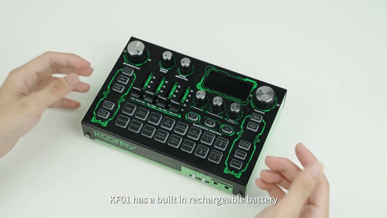 how to use KOORFRLY KF01 sound card